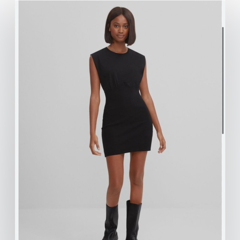 Bershka Black Sleeveless Bodycon Dress